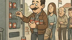 Vic: Mujo stoji pred automatom za piće