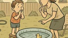 Vic: Mama, mama! Kad ćemo napuniti bazen?