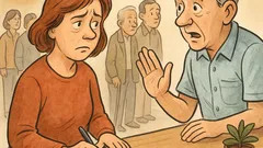 Vic: Žena na šalteru osiguranja zastane