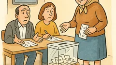 Vic: Fata došla glasati u cipelama 55