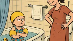 Vic: Mama, mama! Muka mi je od plivanja!