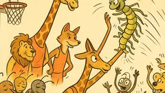 Vic: Insekti igraju košarku protiv žirafe