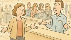 Vic: Žena u robnoj kući pita poslovođu…