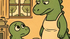 Vic: Mali dinosaurus pita mamu o raju...