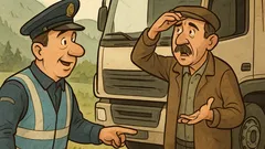 Vic: Mujo vozi kamion kroz Sloveniju...