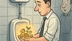 Vic: U muškom WC-u na vodokotliću piše…